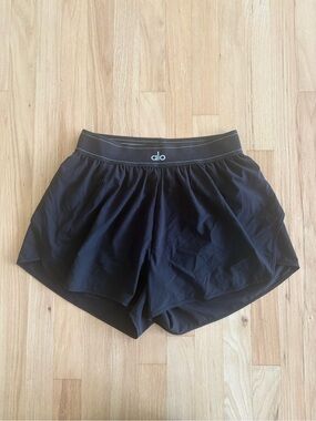 ALO Yoga | Shorts | Alo Yoga Black Tennis Club Sweater Knit Hot